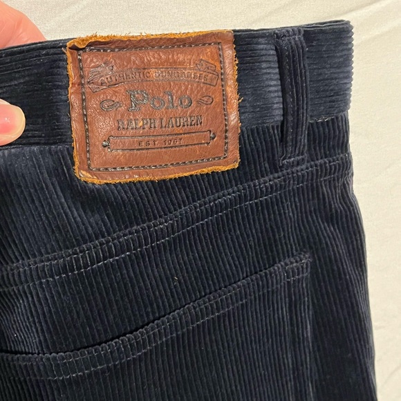 34W 32 inseam Polo Ralph Lauren Aviator Navy Blue Corduroy Pants - Picture 8 of 14